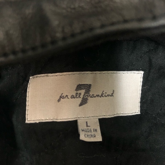 7 FOR ALL MANKIND leather jacket - Picture 6 of 9
